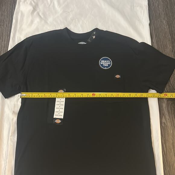 Dickies Black Short Sleeve Heavyweight Crew Tee M NEW Classic Preppy Nautical - Picture 5 of 10